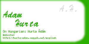 adam hurta business card